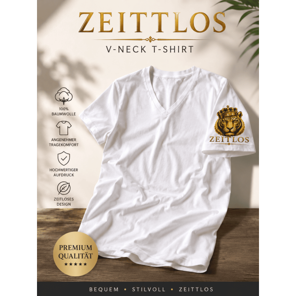 T shirt Zeitlos  Kurzarm