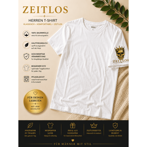 T shirt Zeitlos  Kurzarm