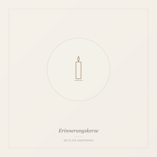 Erinnerungskerze personalisiert