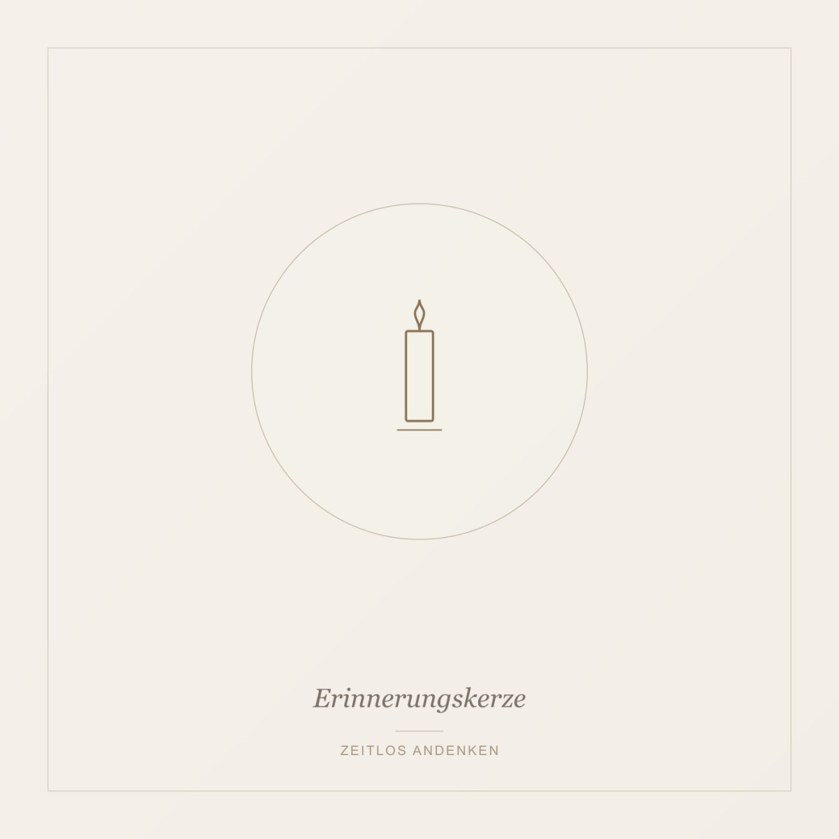 Erinnerungskerze personalisiert