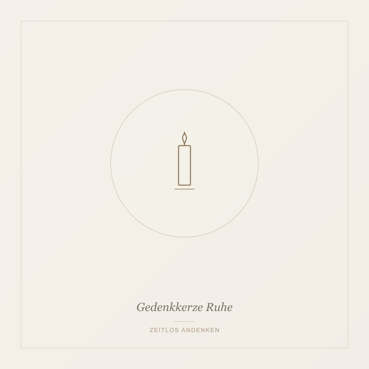 Gedenkkerze "Ruhe"