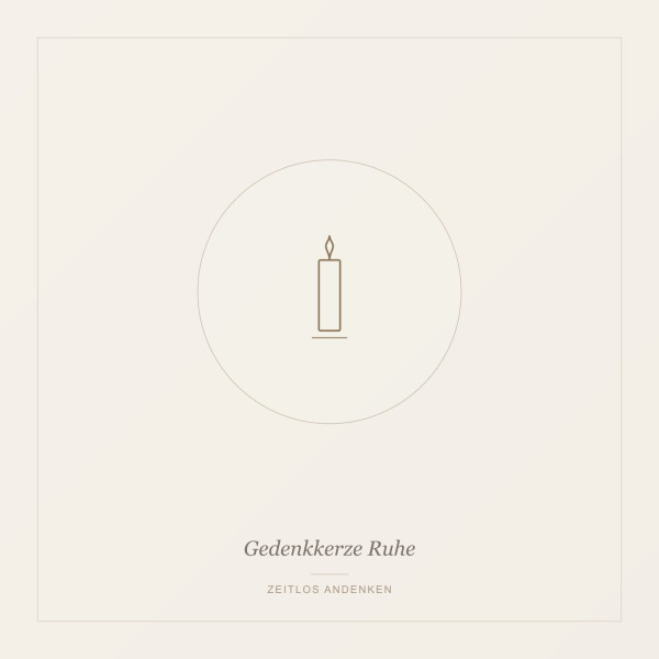 Gedenkkerze "Ruhe"