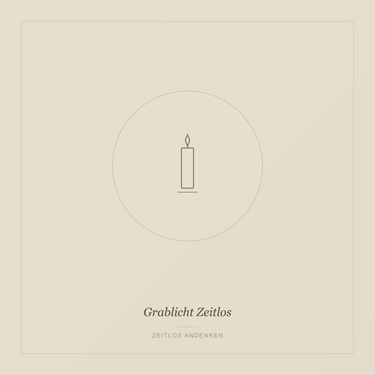 Grablicht "Zeitlos"