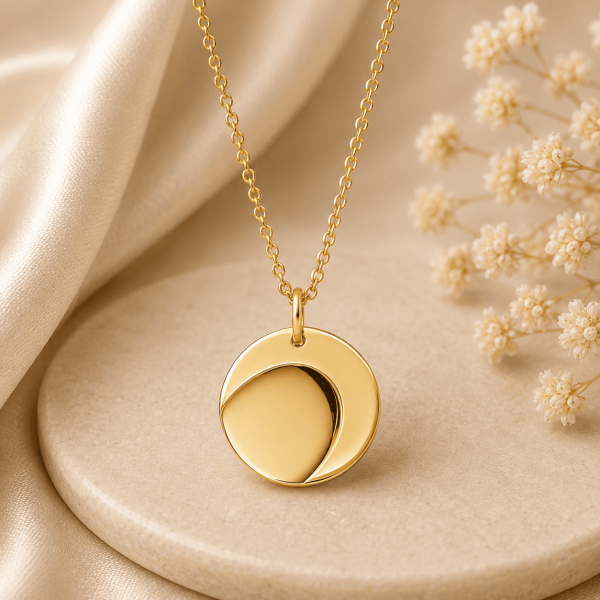 Fingerabdruck Anhänger Gold