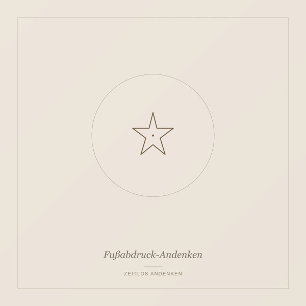 Fußabdruck-Andenken