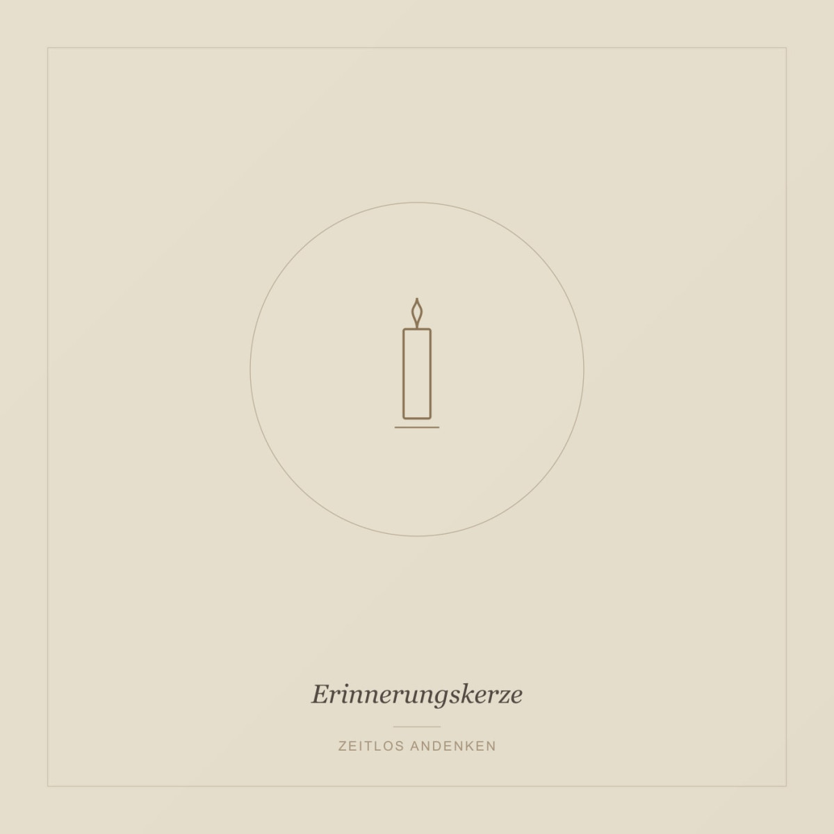 Erinnerungskerze personalisiert