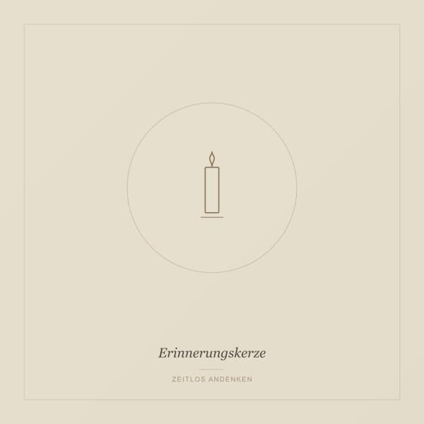 Erinnerungskerze personalisiert