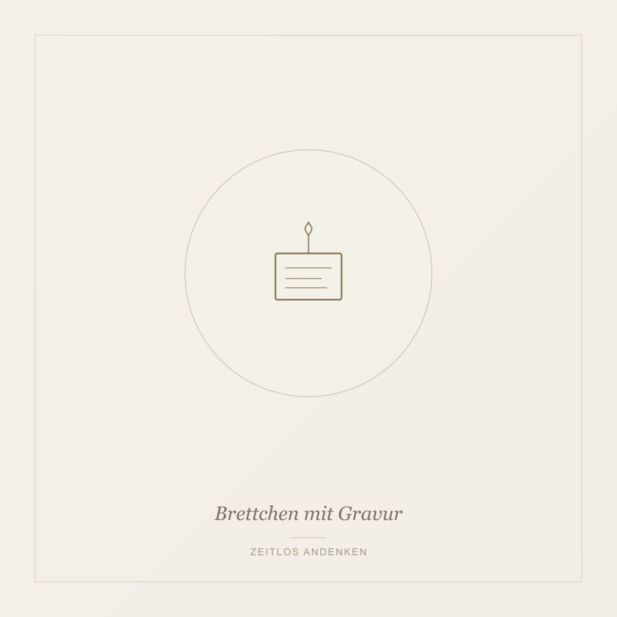 Brettchen mit Gravur