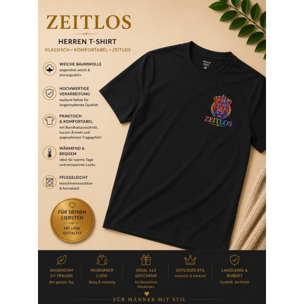 T shirt Zeitlos  Kurzarm