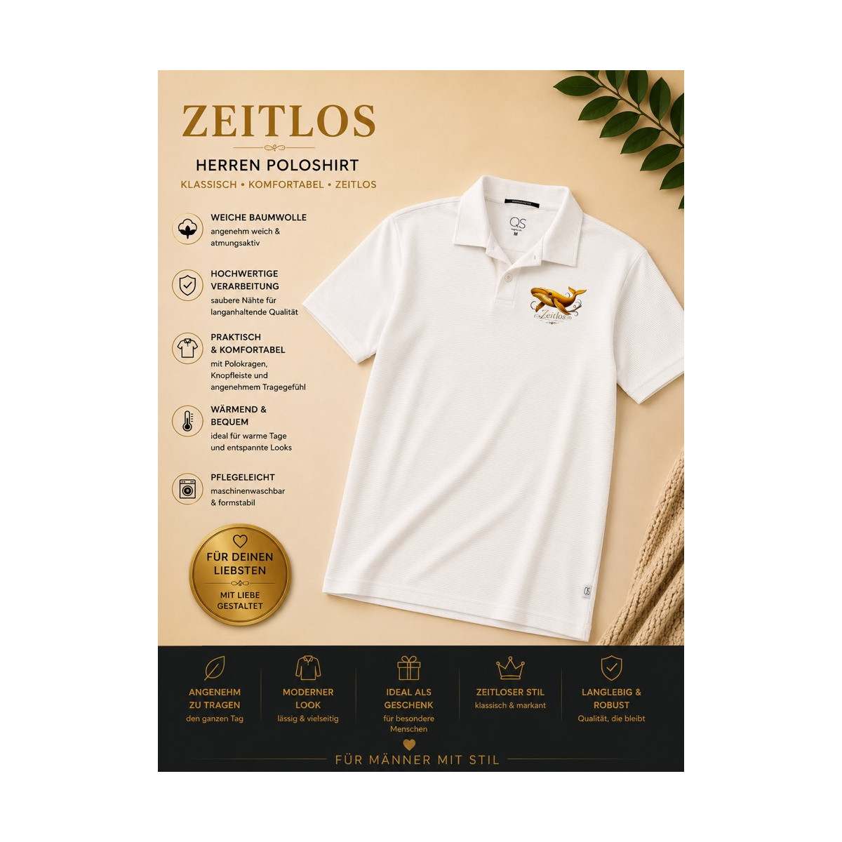 Polohemd Zeitlos