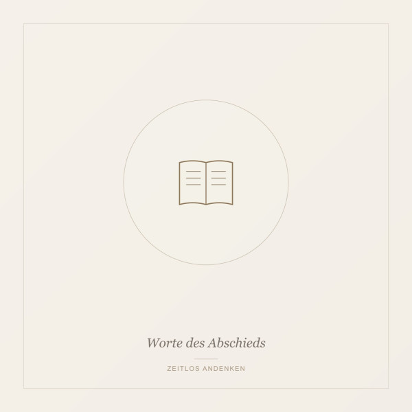 "Worte des Abschieds"