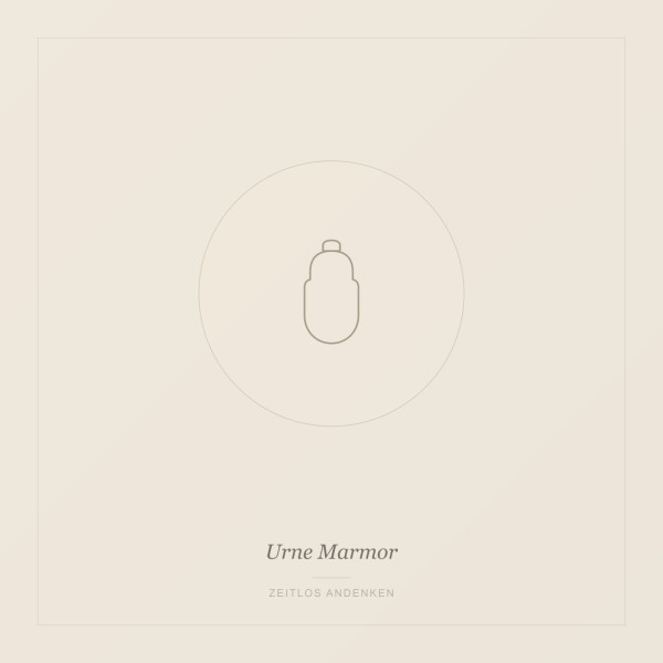 Urne "Marmor Carrara"