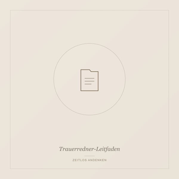 Trauerredner-Leitfaden