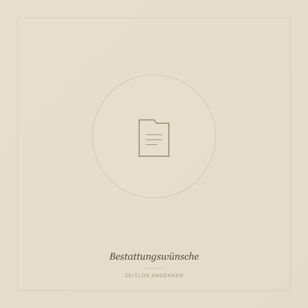 Bestattungswünsche-Formular