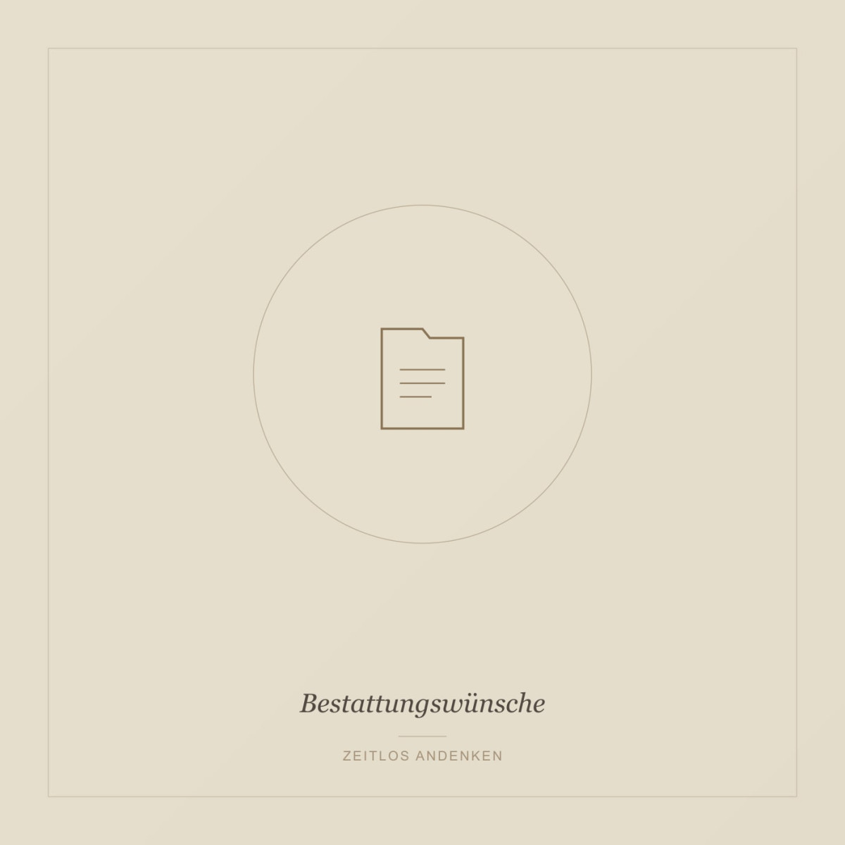 Bestattungswünsche-Formular