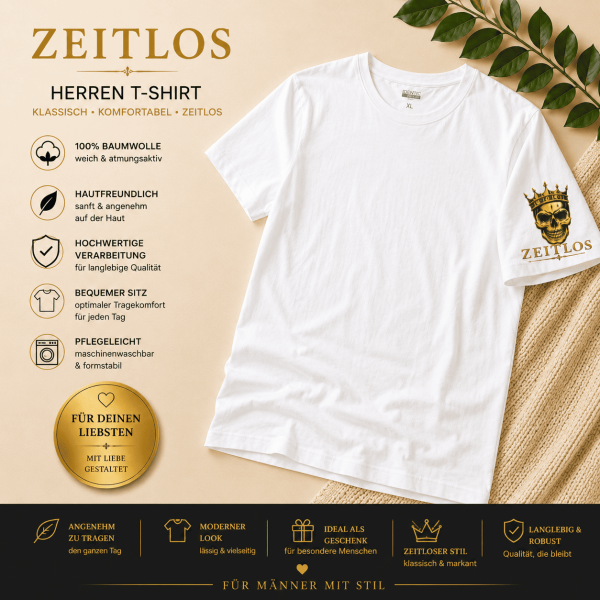 T shirt Zeitlos  Kurzarm