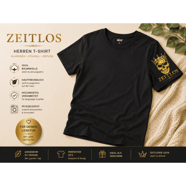 T Shirt Kurzarm Zeitlos