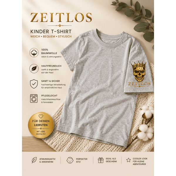 T shirt Zeitlos  Kurzarm